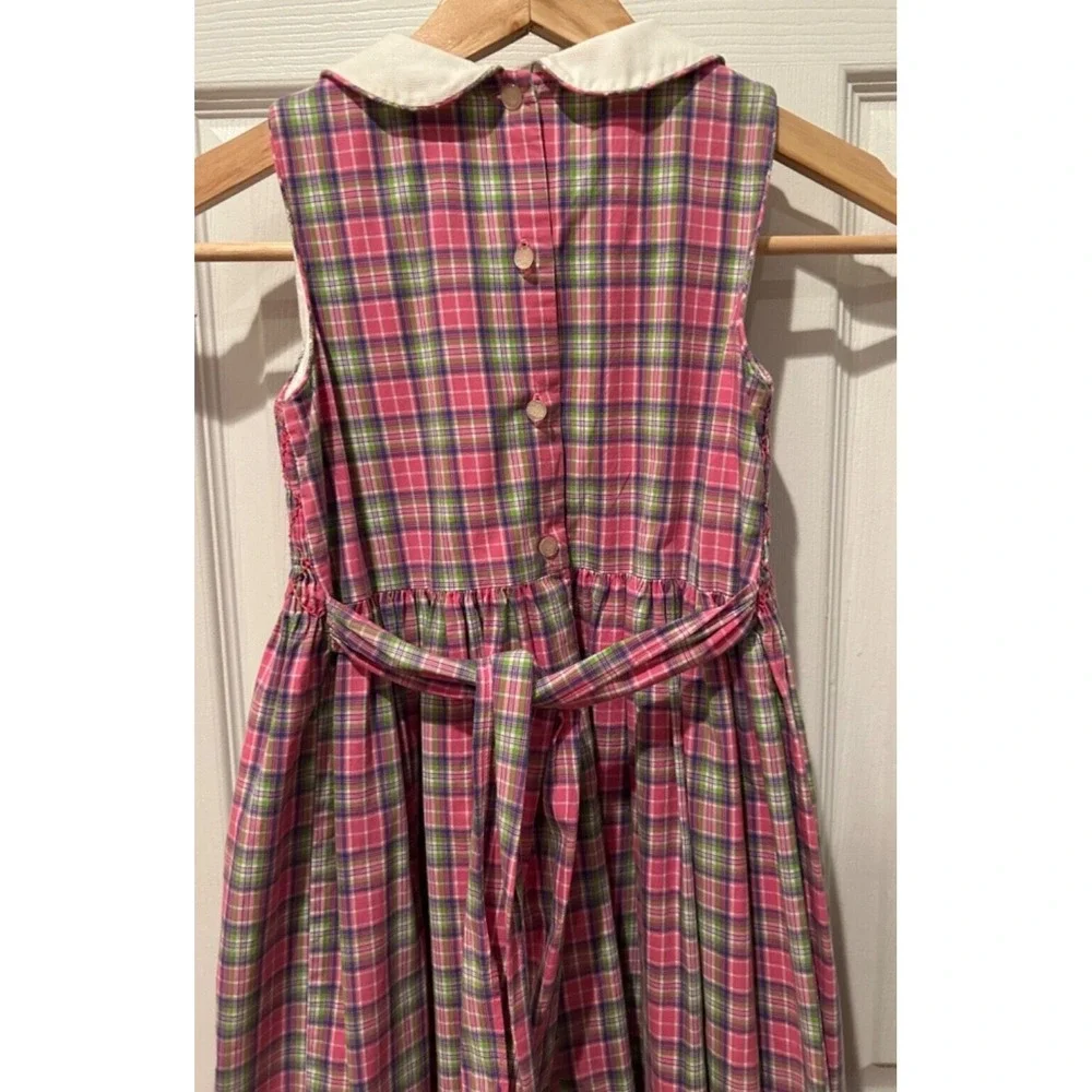 Ralph Lauren Girls Plaid Dress Rare Find size 5 Sleeveless 100% Cotton